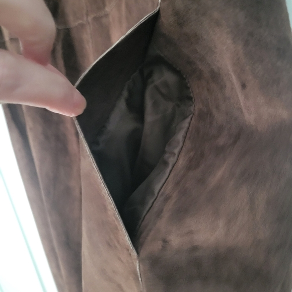 Isaac Mizrahi Brown Suede Mini Dress - Picture 5 of 5